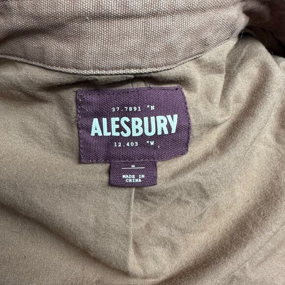 Alesbury Brown Button-Up Chore Jacket Sz: Medium - Picture 4 of 4